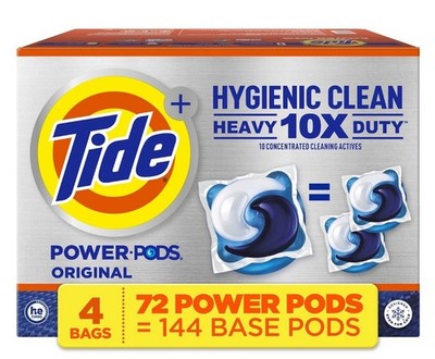 Tide Hygienic Clean Power PODS, 72ct, Original, (FREE AND SAME DAY SHIPPING)